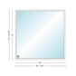 Andersen 400 Series Specialty Rectangle Window 84" Wide Fixed Vinyl Exterior Wood Interior Low-E4 Dual Pane Argon Full Glass Tempered Option