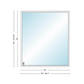 Andersen 400 Series Specialty Rectangle Window 84" Wide Fixed Vinyl Exterior Wood Interior Low-E4 Dual Pane Argon Full Glass Tempered Option