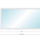 Andersen 400 Series Specialty Rectangle Window 96" Wide Fixed Vinyl Exterior Wood Interior Low-E4 Dual Pane Argon Full Glass Tempered Option