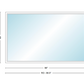 Andersen 400 Series Specialty Rectangle Window 96" Wide Fixed Vinyl Exterior Wood Interior Low-E4 Dual Pane Argon Full Glass Tempered Option