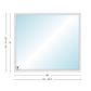 Andersen 400 Series Specialty Rectangle Window 96" Wide Fixed Vinyl Exterior Wood Interior Low-E4 Dual Pane Argon Full Glass Tempered Option