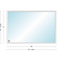 Andersen 400 Series Specialty Rectangle Window 108" Wide Fixed Vinyl Exterior Wood Interior Low-E4 Dual Pane Argon Full Glass Tempered Option