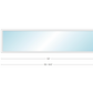 Andersen 400 Series Specialty Rectangle Window 144" Wide Fixed Vinyl Exterior Wood Interior Low-E4 Dual Pane Argon Full Glass Tempered Option