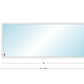 Andersen 400 Series Specialty Rectangle Window 144" Wide Fixed Vinyl Exterior Wood Interior Low-E4 Dual Pane Argon Full Glass Tempered Option
