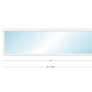 Andersen 400 Series Specialty Rectangle Window 132" Wide Fixed Vinyl Exterior Wood Interior Low-E4 Dual Pane Argon Full Glass Tempered Option