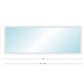 Andersen 400 Series Specialty Rectangle Window 132" Wide Fixed Vinyl Exterior Wood Interior Low-E4 Dual Pane Argon Full Glass Tempered Option