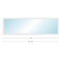 Andersen 400 Series Specialty Rectangle Window 120" Wide Fixed Vinyl Exterior Wood Interior Low-E4 Dual Pane Argon Full Glass Tempered Option