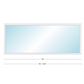 Andersen 400 Series Specialty Rectangle Window 120" Wide Fixed Vinyl Exterior Wood Interior Low-E4 Dual Pane Argon Full Glass Tempered Option