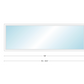 Andersen 400 Series Specialty Rectangle Window 108" Wide Fixed Vinyl Exterior Wood Interior Low-E4 Dual Pane Argon Full Glass Tempered Option