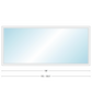 Andersen 400 Series Specialty Rectangle Window 108" Wide Fixed Vinyl Exterior Wood Interior Low-E4 Dual Pane Argon Full Glass Tempered Option