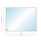 Andersen 400 Series Specialty Rectangle Window 108" Wide Fixed Vinyl Exterior Wood Interior Low-E4 Dual Pane Argon Full Glass Tempered Option