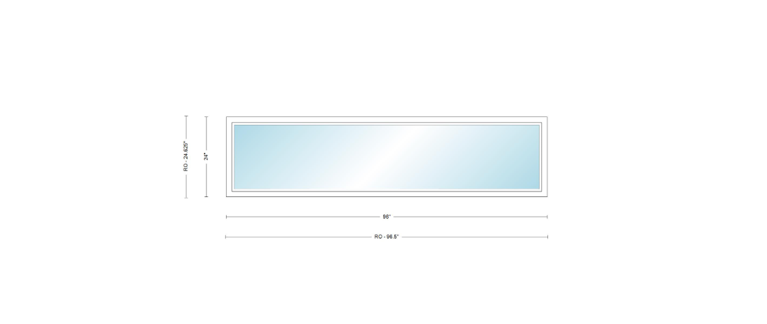 Andersen 400 Series Specialty Rectangle Window 96