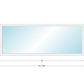 Andersen 400 Series Specialty Rectangle Window 96" Wide Fixed Vinyl Exterior Wood Interior Low-E4 Dual Pane Argon Full Glass Tempered Option