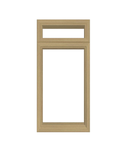 ANDERSEN Windows 400 Series Casement With Casement Transom 35-15/16" Wide Vinyl Exterior Wood Interior New Construction Low-E4 Dual Pane Argon Fill Glass Full Screens/Grilles/Tempered Optional