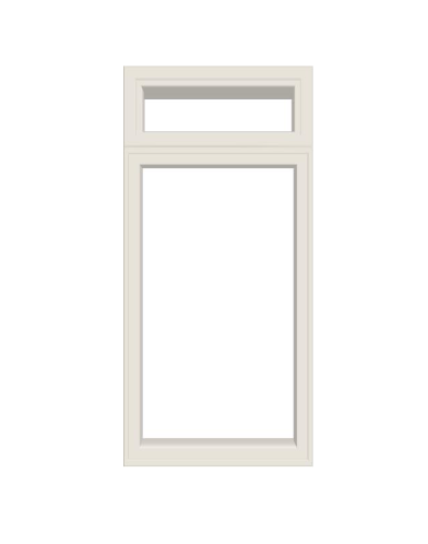 ANDERSEN Windows 400 Series Casement With Casement Transom 20.5" Wide Vinyl Exterior Wood Interior New Construction Low-E4 Dual Pane Argon Fill Glass Full Screens/Grilles/Tempered Optional