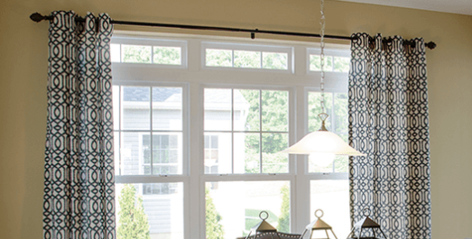 MI WINDOWS 1556 Twin Double Hung With Transom 59.125" Wide New Construction Vinyl Low-E Argon Full Screens Optional