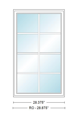 ANDERSEN Windows 400 Series Venting Casement 28⅜" Wide Vinyl Exterior Wood Interior New Construction Low-E4 Dual Pane Argon Fill Glass Full Screen/Tempered/Frosted/Grilles Optional CW12, CW125, CW13, CW135, CW14, CW145, CW15, CW155, Or CW16