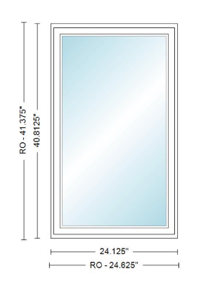 ANDERSEN Windows 400 Series Venting Casement 24⅛" Wide Vinyl Exterior Wood Interior New Construction Low-E4 Dual Pane Argon Fill Glass Full Screen/Tempered/Frosted/Grilles Optional C12, C125, C13, C135, C14, C145, C15, C155, Or C16