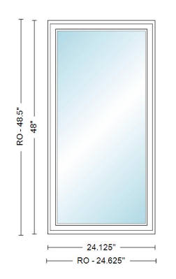 ANDERSEN Windows 400 Series Venting Casement 24⅛" Wide Vinyl Exterior Wood Interior New Construction Low-E4 Dual Pane Argon Fill Glass Full Screen/Tempered/Frosted/Grilles Optional C12, C125, C13, C135, C14, C145, C15, C155, Or C16
