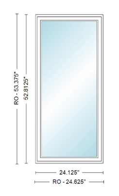 ANDERSEN Windows 400 Series Venting Casement 24⅛" Wide Vinyl Exterior Wood Interior New Construction Low-E4 Dual Pane Argon Fill Glass Full Screen/Tempered/Frosted/Grilles Optional C12, C125, C13, C135, C14, C145, C15, C155, Or C16