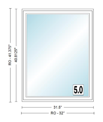 ANDERSEN Windows 400 Series Venting Casement 31½" Wide Vinyl Exterior Wood Interior New Construction Low-E4 Dual Pane Argon Fill Glass Full Screen/Tempered/Frosted/Grilles Optional CX125, CX13, CX135, CX14, CX145, CX15, CX155, Or CX16