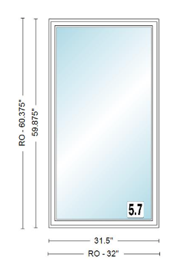 ANDERSEN Windows 400 Series Venting Casement 31½" Wide Vinyl Exterior Wood Interior New Construction Low-E4 Dual Pane Argon Fill Glass Full Screen/Tempered/Frosted/Grilles Optional CX125, CX13, CX135, CX14, CX145, CX15, CX155, Or CX16