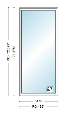 ANDERSEN Windows 400 Series Venting Casement 31½" Wide Vinyl Exterior Wood Interior New Construction Low-E4 Dual Pane Argon Fill Glass Full Screen/Tempered/Frosted/Grilles Optional CX125, CX13, CX135, CX14, CX145, CX15, CX155, Or CX16