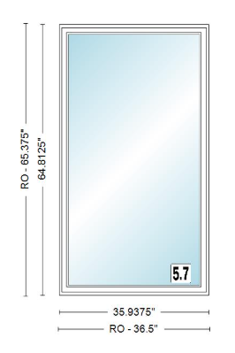 ANDERSEN Windows 400 Series Venting Casement 35-15/16" Wide Vinyl Exterior Wood Interior New Construction Low-E4 Dual Pane Argon Fill Glass Full Screen/Tempered/Frosted/Grilles Optional CXW13, CXW135, CXW14, CXW145, CXW15, CXW155, Or CXW16