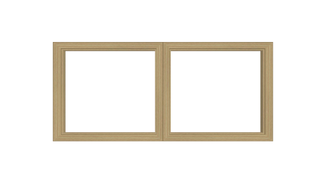 ANDERSEN Windows 400 Series Twin Venting Awning 62 ¾" Wide Vinyl Exterior Wood Interior Low-E4 Argon Dual Pane Glass Full Screen/Frosted/Tempered Option