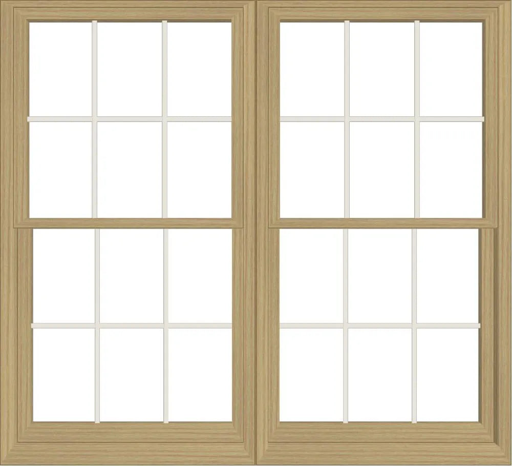 ANDERSEN Windows 400 Series Twin Double Hung 75-3/8" Wide Equal Sash Vinyl Exterior Wood Interior Low-E4 Dual Pane Glass Screen/Tempered/Frosted/Grilles Optional TW3032-2, TW3036-2, TW30310-2, TW3042-2, TW3046-2, TW30410-2, Or TW3052-2