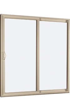 MI V2000 Series 8'0" X 8'0" Vinyl Sliding/Gliding Clear Low-E Argon Tempered Dual Pane Glass 2 Panel Patio Door 910 Colors/Grilles/Screen/Handicapped Sill Options