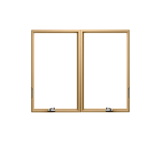 ANDERSEN Windows 400 Series Twin Casement 72" Wide Vinyl Exterior Wood Interior New Construction Low-E4 Dual Pane Argon Fill Glass Full Screens/Grilles/Tempered Optional