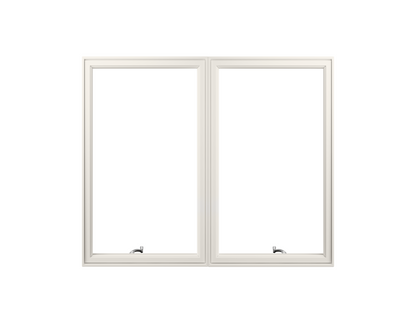 ANDERSEN Windows 400 Series Venting Twin/Double Casement 62-3/4" Wide Vinyl Exterior Wood Interior New Construction Low-E4 Dual Pane Argon Fill Glass Full Screens/Grilles/Tempered Optional CX23, CX235, CX24, CX245, Or CX25