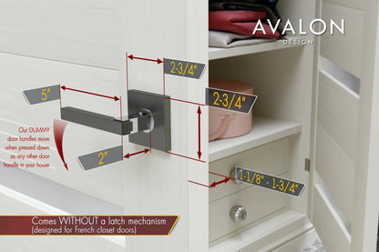AVALON Nika Lever Door Handle Set (Passage/Privacy/Dummy) A0520/A0521