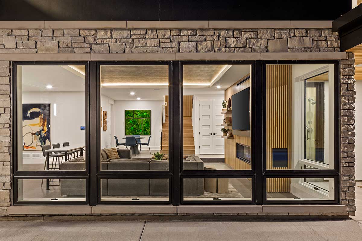 MARVIN Elevate Awning Windows CN49 48" Wide Venting Or Fixed Ultrex Fiberglass Exterior Bare Pine Interior New Construction Low-E2 Argon Full Screen/Tempered/Frosted Optional CN4919 CN4923 CN4927 CN4935 CN4939 CN4947