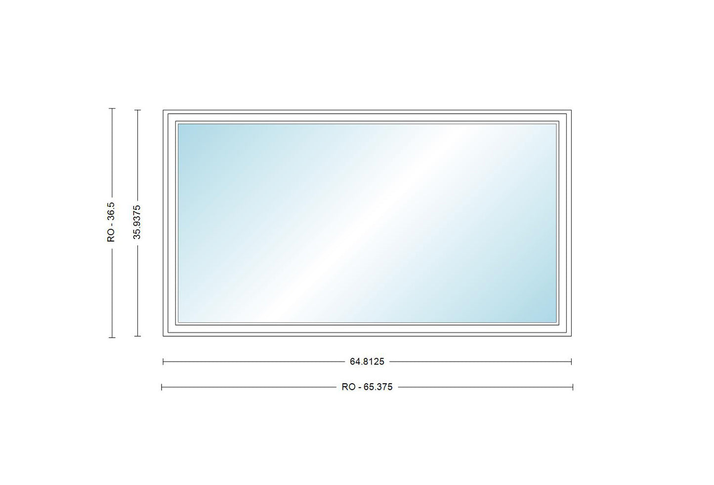 ANDERSEN Windows 400 Series Fixed/Stationary Awning 35-15/16" X 64-13/16 Or 71-7/8 High Vinyl Exterior Wood Interior Low-E4 Argon Dual Pane Glass Frosted/Tempered Optional AXW551 Or AXW61