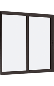 MI V2000 Series 8'0" X 6'8" Vinyl Sliding/Gliding Clear Low-E Argon Tempered Dual Pane Glass 2 Panel Patio Door 910 Colors/Grilles/Screen/Handicapped Sill Options