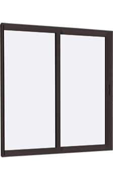 MI V2000 Series 8'0" X 8'0" Vinyl Sliding/Gliding Clear Low-E Argon Tempered Dual Pane Glass 2 Panel Patio Door 910 Colors/Grilles/Screen/Handicapped Sill Options