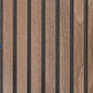 MASISA Carvalo Or Bosco 1/2" X 8.6" X 97.6" Walnut Or Oak MDF Fluted Accent Wall Woodgrain Panels Molding (4-Pack)