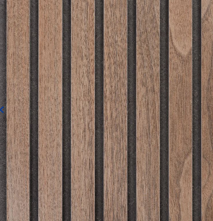 MASISA Carvalo Or Bosco 1/2" X 8.6" X 97.6" Walnut Or Oak MDF Fluted Accent Wall Woodgrain Panels Molding (4-Pack)