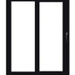 PELLA Lifestyle Series Contemporary 2 Panel 95.25" X 81.5" Advanced Low-E Insulating Tempered Argon Fill Glass Assembled Sliding/Gliding Patio Door Grilles/Screen Options