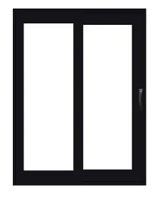 PELLA Lifestyle Series Contemporary 2 Panel 59.25" X 95.5" Advanced Low-E Insulating Tempered Argon Fill Glass Assembled Sliding/Gliding Patio Door Grilles/Screen Options