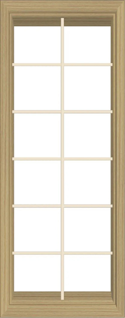 ANDERSEN Windows 400 Series Venting Casement 24⅛" Wide Vinyl Exterior Wood Interior New Construction Low-E4 Dual Pane Argon Fill Glass Full Screen/Tempered/Frosted/Grilles Optional C12, C125, C13, C135, C14, C145, C15, C155, Or C16