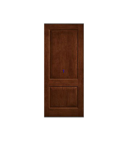 THERMATRU 6'8" Or 8'0" Classic Craft Mahogany Square Top Panel Exterior Prehung Door CCR200/CCR8222