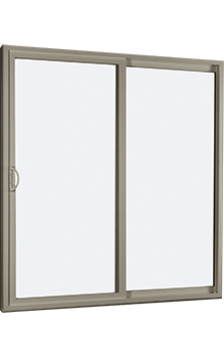 MI V2000 Series 5'0" X 6'8" Vinyl Sliding/Gliding Clear Low-E Argon Tempered Dual Pane Glass 2 Panel Patio Door 910 Colors/Grilles/Screen/Handicapped Sill Options