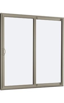 MI V2000 Series 8'0" X 8'0" Vinyl Sliding/Gliding Clear Low-E Argon Tempered Dual Pane Glass 2 Panel Patio Door 910 Colors/Grilles/Screen/Handicapped Sill Options
