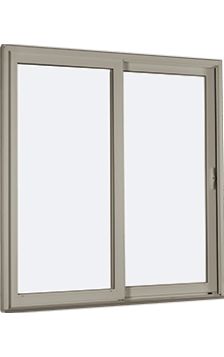 MI V3000 Series 8'0" X 8'0" Vinyl Sliding/Gliding Clear Tempered Dual Pane HP Low-E Argon Glass 2 Panel White Setup Patio Door 1615 Grilles/Screen Optional