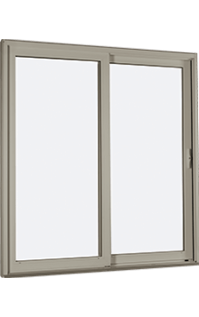 MI V3000 Series 8'0" X 6'8" Vinyl Sliding/Gliding Clear Tempered Dual Pane Low-E Argon Glass 2 Panel Setup Patio Door 1615 Grilles/Screen Optional