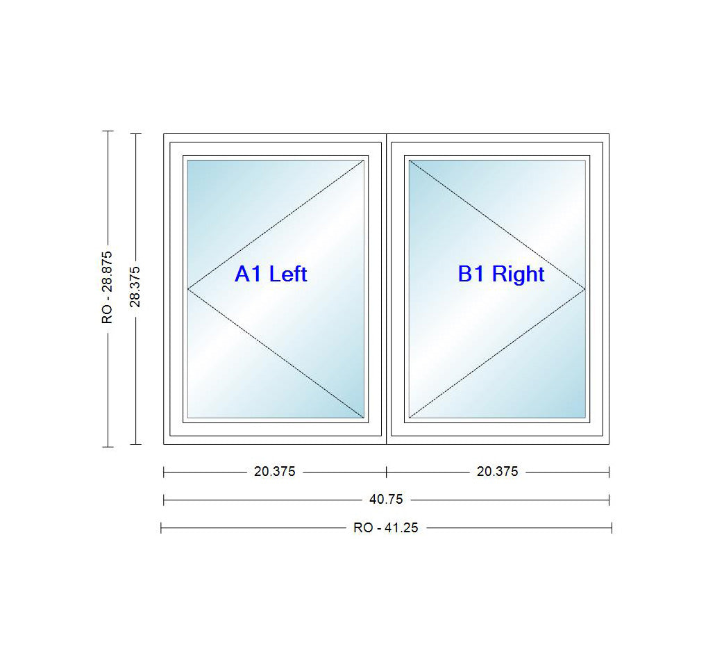 ANDERSEN Windows 400 Series Venting Twin/Double Casement 40-3/4" Wide Vinyl Exterior Wood Interior Low-E4 Dual Pane Argon Fill Glass Full Screens/Grilles/Tempered Optional CN22, CN225, CN23, CN235, CN24, CN245, CN25, CN255, Or CN26