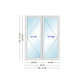 ANDERSEN Windows 400 Series Venting Twin/Double Casement 40-3/4" Wide Vinyl Exterior Wood Interior Low-E4 Dual Pane Argon Fill Glass Full Screens/Grilles/Tempered Optional CN22, CN225, CN23, CN235, CN24, CN245, CN25, CN255, Or CN26